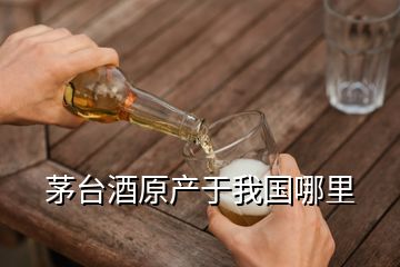 茅臺(tái)酒原產(chǎn)于我國(guó)哪里