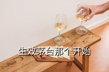 生效茅臺(tái)那個(gè)開(kāi)始