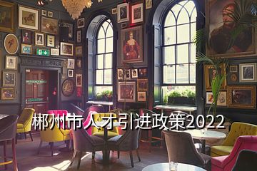 郴州市人才引進政策2022