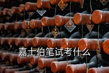 嘉士伯筆試考什么