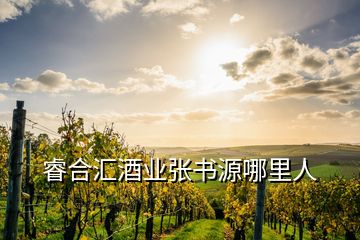 睿合匯酒業(yè)張書源哪里人