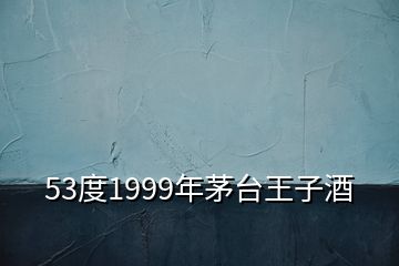 53度1999年茅臺(tái)王子酒