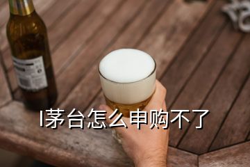 I茅臺怎么申購不了