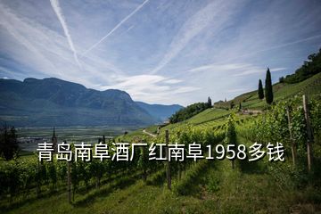 青島南阜酒廠紅南阜1958多錢