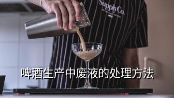 啤酒生產(chǎn)中廢液的處理方法