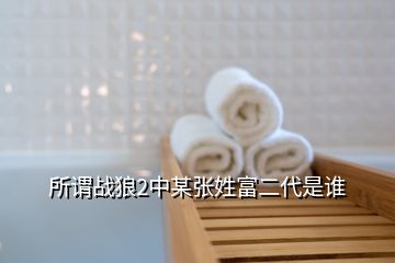 所謂戰(zhàn)狼2中某張姓富二代是誰