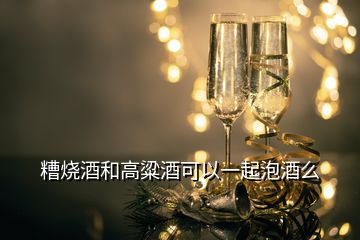 糟燒酒和高粱酒可以一起泡酒么