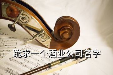 跪求一個酒業(yè)公司名字