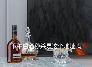 下午白酒秒殺是這個(gè)地址嗎