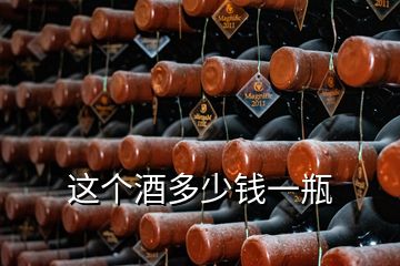 這個(gè)酒多少錢一瓶