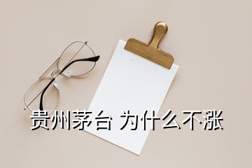 貴州茅臺 為什么不漲