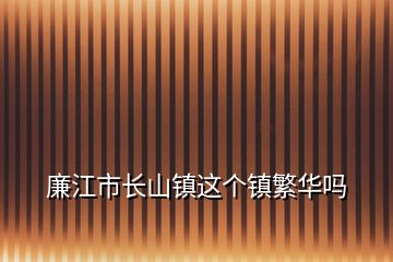 廉江市長山鎮(zhèn)這個鎮(zhèn)繁華嗎