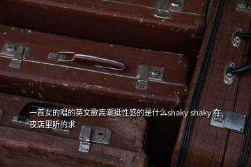 一首女的唱的英文歌高潮挺性感的是什么shaky shaky 在夜店里聽(tīng)的求