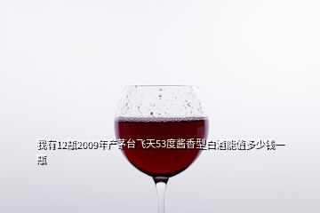 我有12瓶2009年產(chǎn)茅臺(tái)飛天53度醬香型白酒能值多少錢(qián)一瓶