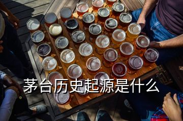 茅臺(tái)歷史起源是什么