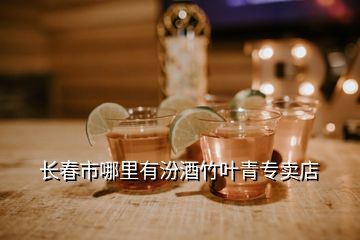 長春市哪里有汾酒竹葉青專賣店