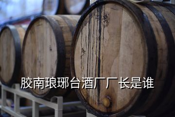 膠南瑯琊臺酒廠廠長是誰