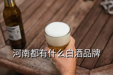 河南都有什么白酒品牌