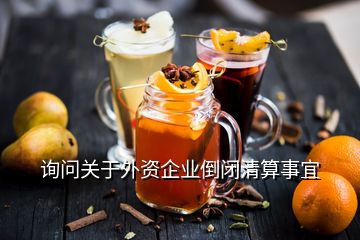 詢問關(guān)于外資企業(yè)倒閉清算事宜