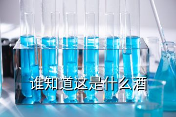 誰(shuí)知道這是什么酒