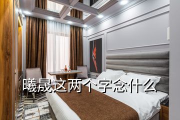 曦晟這兩個字念什么