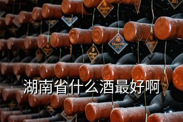 湖南省什么酒最好啊