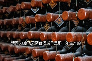 請(qǐng)問53度飛天茅臺(tái)酒最早是那一年生產(chǎn)的