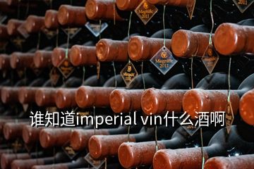 誰(shuí)知道imperial vin什么酒啊