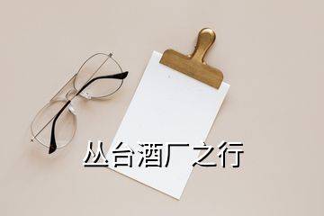 叢臺(tái)酒廠(chǎng)之行