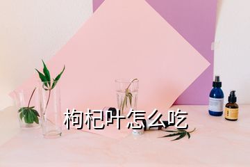 枸杞葉怎么吃