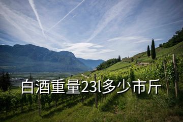 白酒重量23l多少市斤