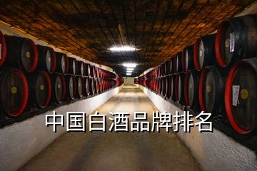 中國(guó)白酒品牌排名