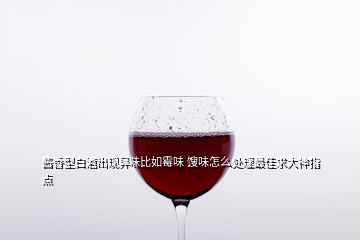 醬香型白酒出現(xiàn)異味比如霉味 餿味怎么處理最佳求大神指點(diǎn)