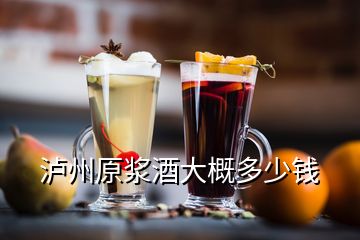 瀘州原漿酒大概多少錢