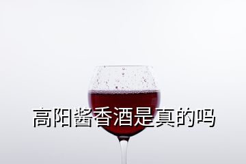 高陽(yáng)醬香酒是真的嗎