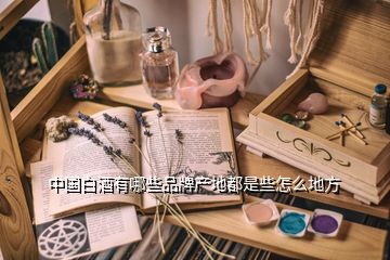 中國白酒有哪些品牌產(chǎn)地都是些怎么地方