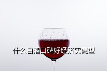 什么白酒口碑好經(jīng)濟(jì)實(shí)惠型