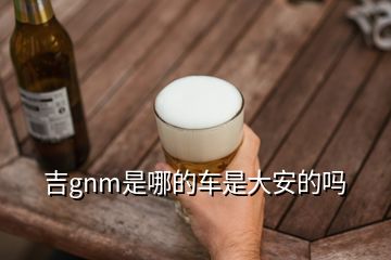 吉gnm是哪的車是大安的嗎