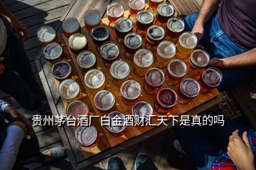 貴州茅臺(tái)酒廠白金酒財(cái)匯天下是真的嗎