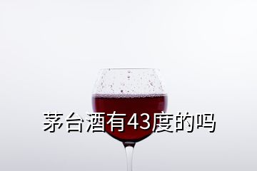 茅臺(tái)酒有43度的嗎