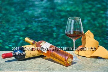 2016年湯溝酒業(yè)的哪款酒獲得了2015年度江蘇市場十大高端商務(wù)酒