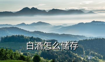 白酒怎么儲(chǔ)存