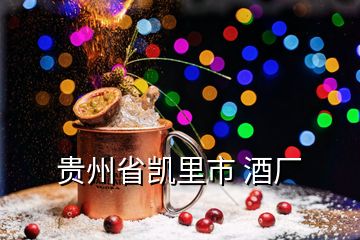 貴州省凱里市 酒廠