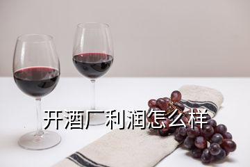 開酒廠利潤怎么樣