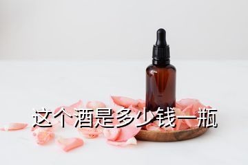 這個(gè)酒是多少錢一瓶