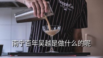 南寧百年吳越是做什么的呢