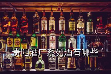 貴陽酒廠系列酒有哪些