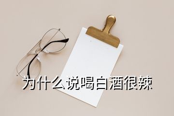 為什么說(shuō)喝白酒很辣