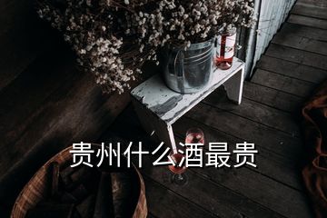 貴州什么酒最貴