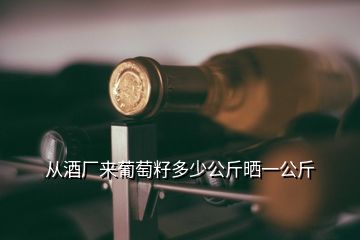 從酒廠來(lái)葡萄籽多少公斤曬一公斤